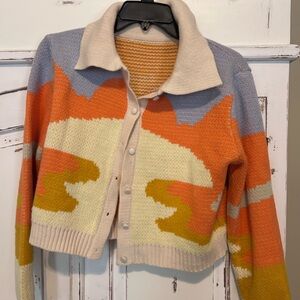 Colorful Women's Cardigan Sweater